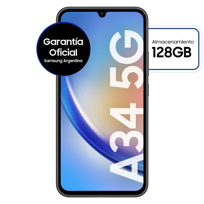 SM-A346-Galaxy-A34-5-G-Awesome-Graphite-Front2-128-GB-Garantia-Oficial